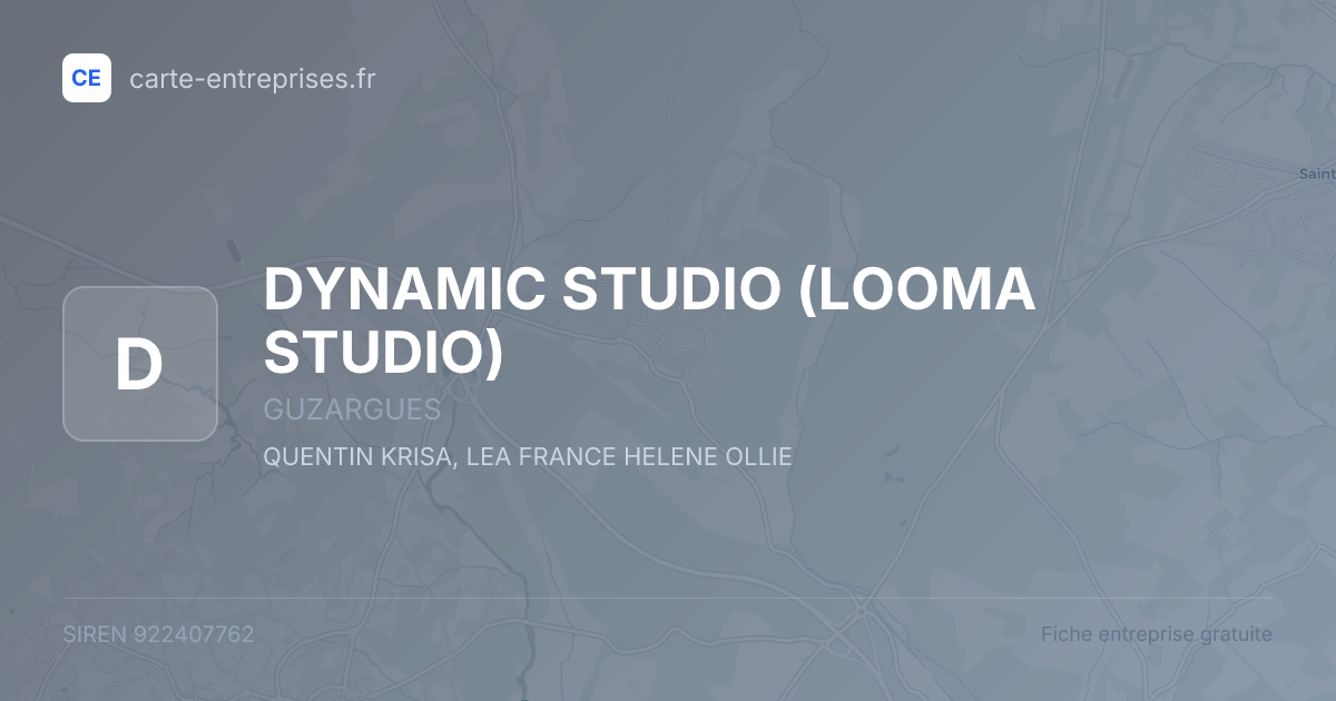 DYNAMIC STUDIO (LOOMA STUDIO) — 922407762 — fiche entreprise