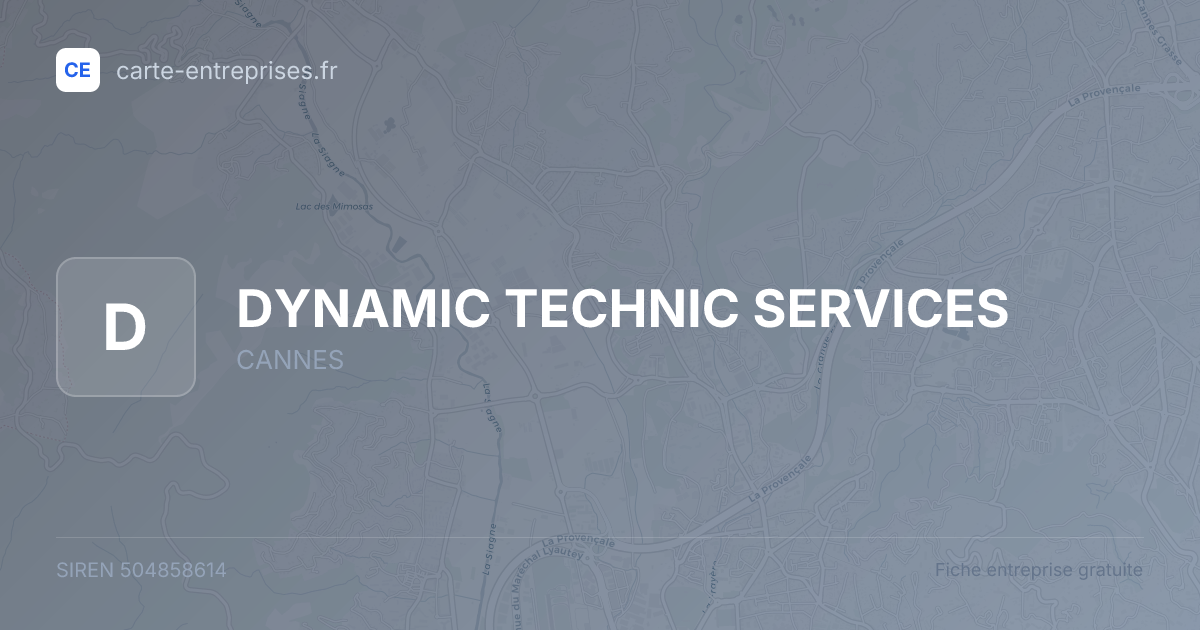 DYNAMIC TECHNIC SERVICES — 504858614 — fiche entreprise
