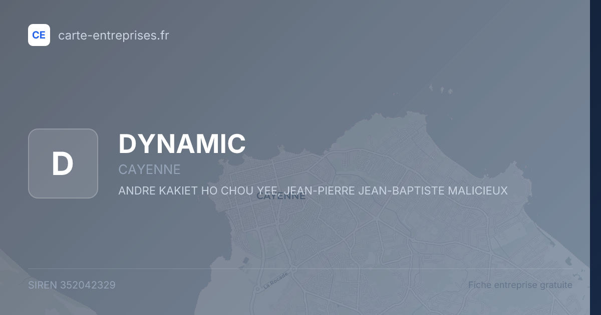 DYNAMIC — 352042329 — fiche entreprise