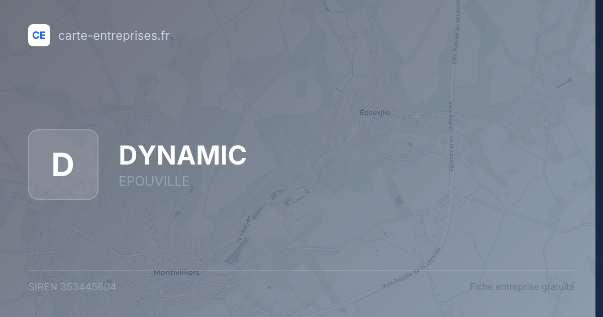 DYNAMIC — 353445604 — fiche entreprise