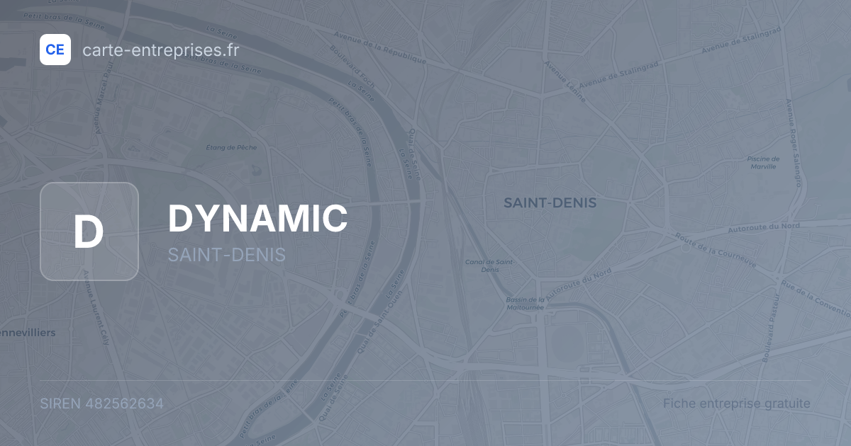 DYNAMIC — 482562634 — fiche entreprise