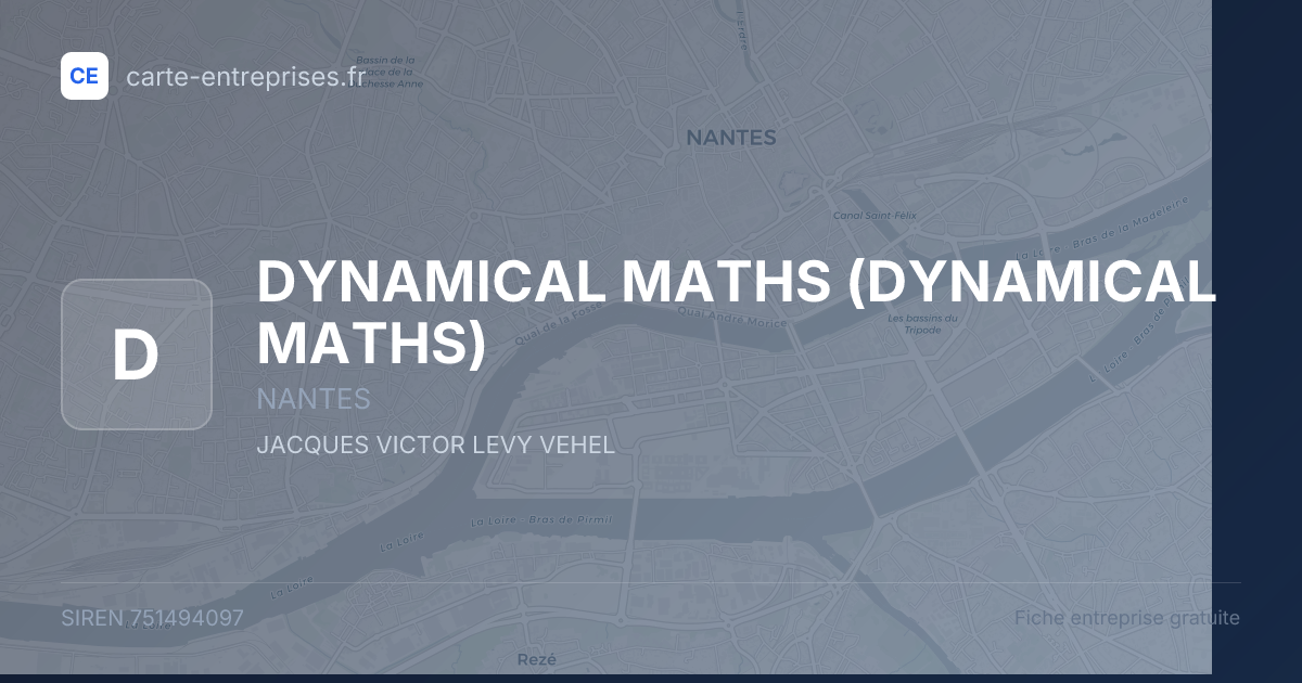 DYNAMICAL MATHS — 751494097 — fiche entreprise