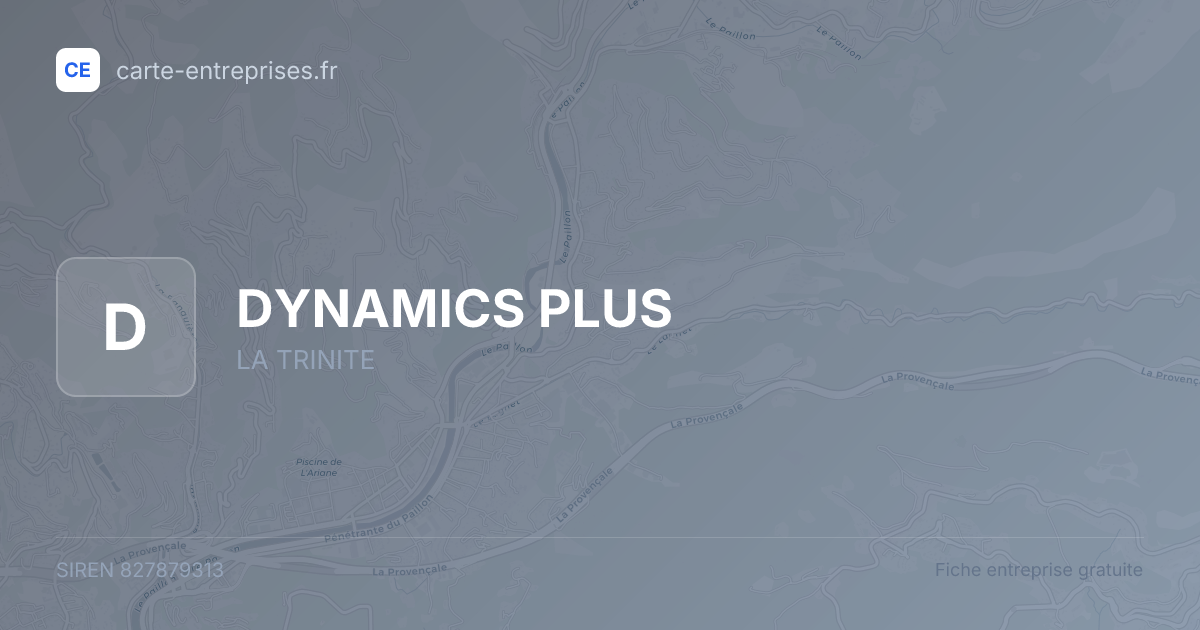 DYNAMICS PLUS — 827879313 — fiche entreprise