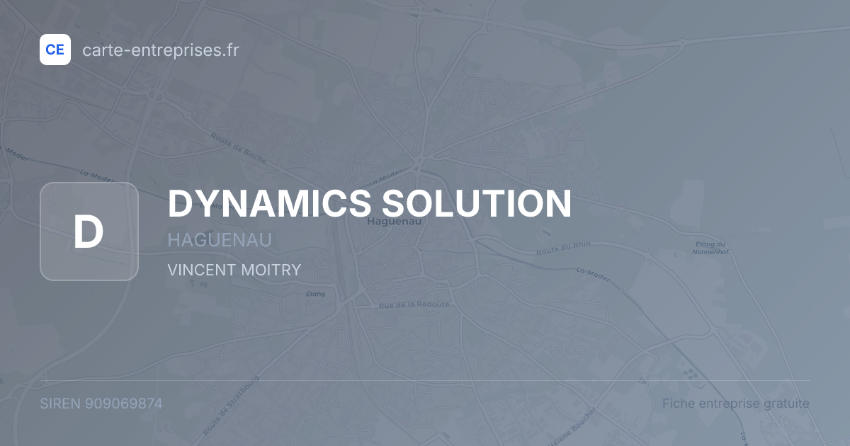 DYNAMICS SOLUTION — 909069874 — fiche entreprise