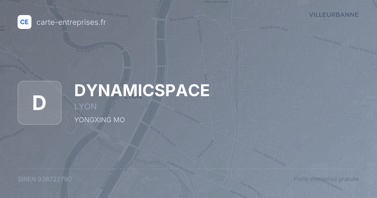 DYNAMICSPACE — 938722790 — fiche entreprise