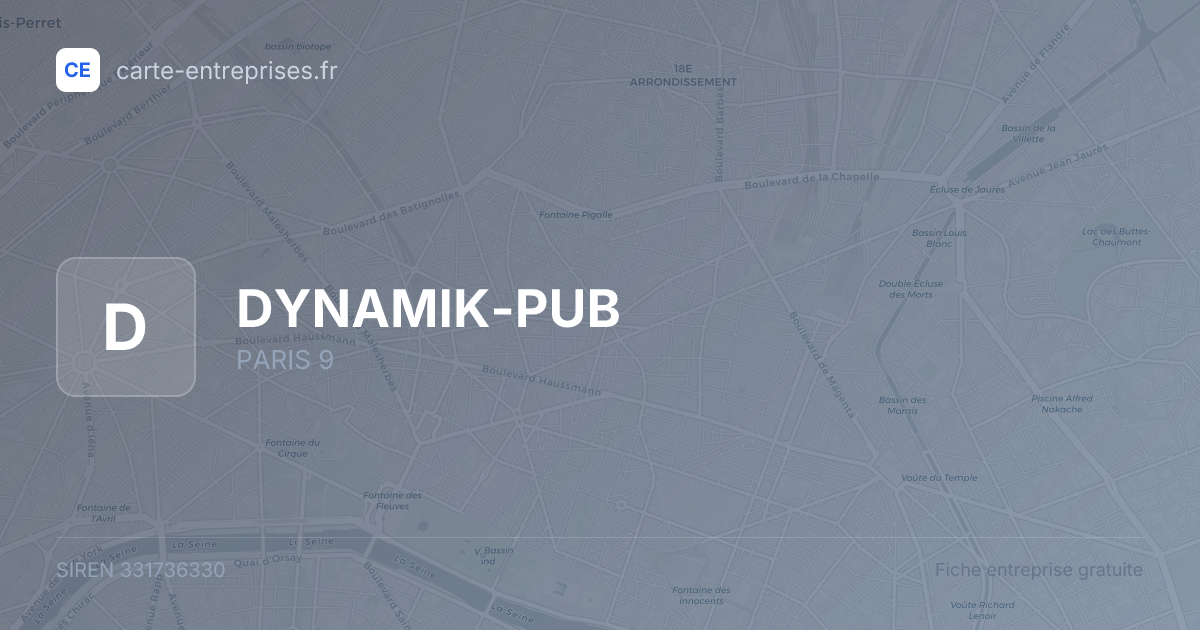 DYNAMIK-PUB — 331736330 — fiche entreprise