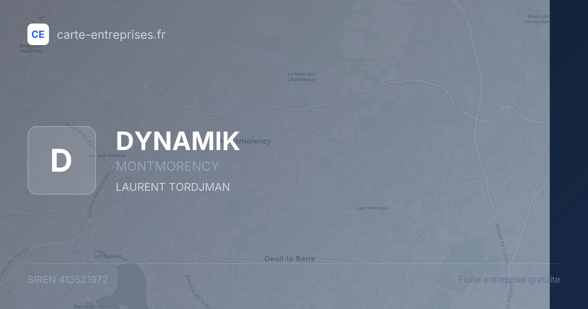 DYNAMIK — 413521972 — fiche entreprise