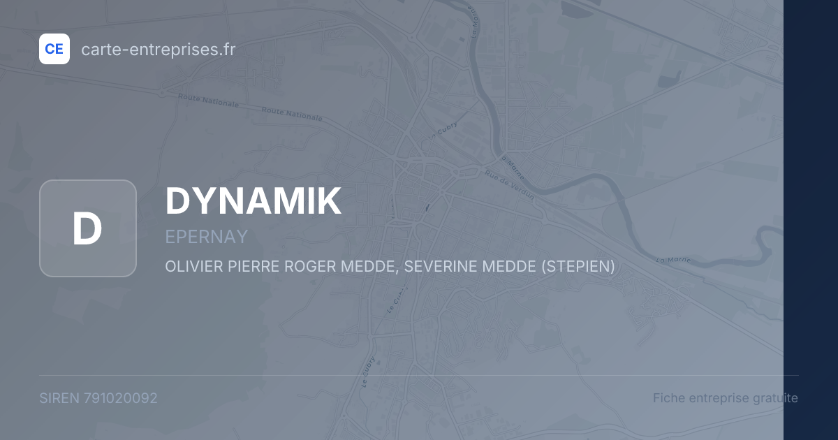 DYNAMIK — 791020092 — fiche entreprise