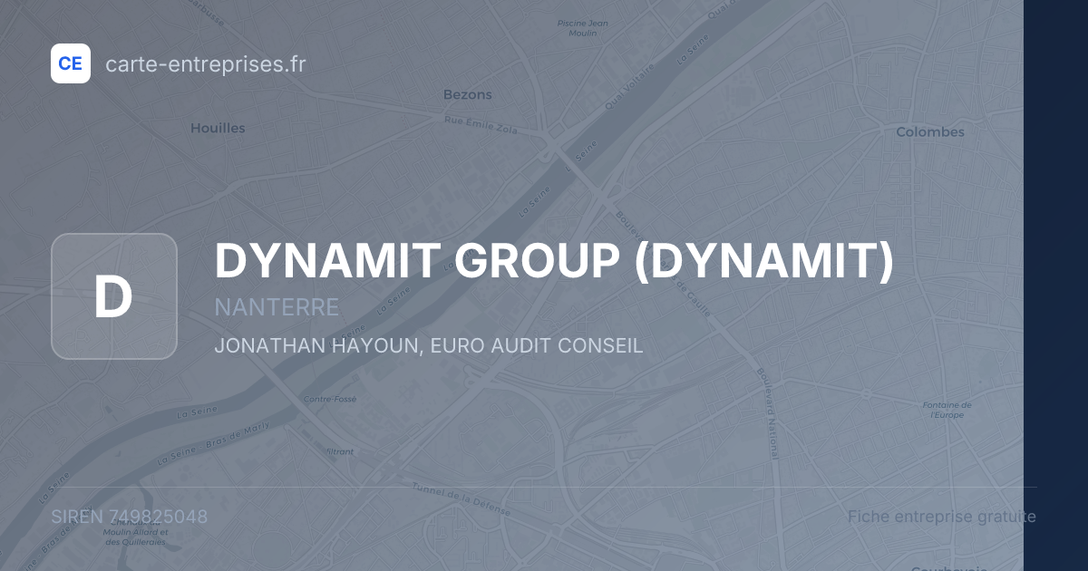 DYNAMIT GROUP (DYNAMIT) — 749825048 — fiche entreprise