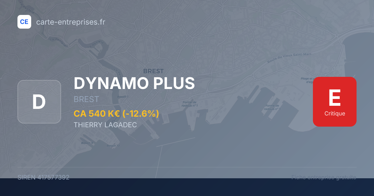 DYNAMO PLUS — 417577392 — fiche entreprise