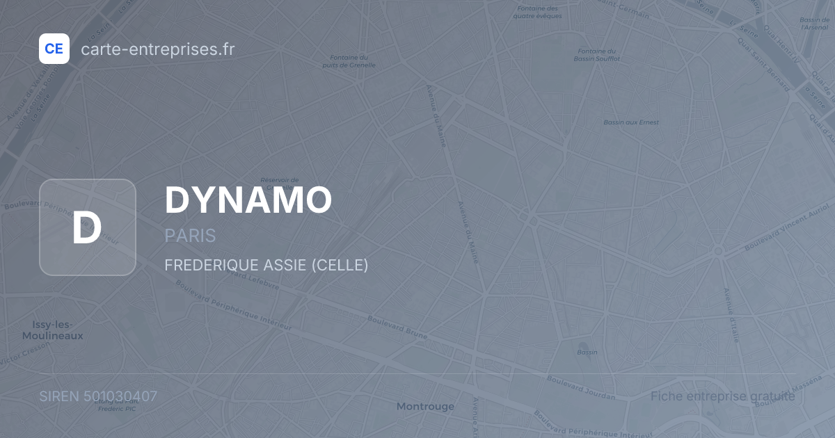 DYNAMO — 501030407 — fiche entreprise