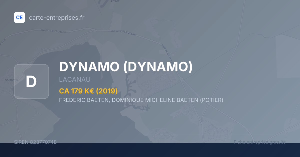 DYNAMO — 823770748 — fiche entreprise