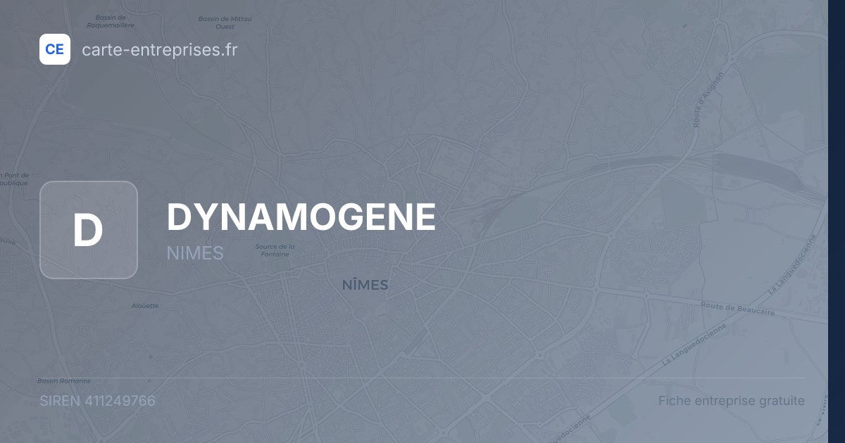 DYNAMOGENE — 411249766 — fiche entreprise