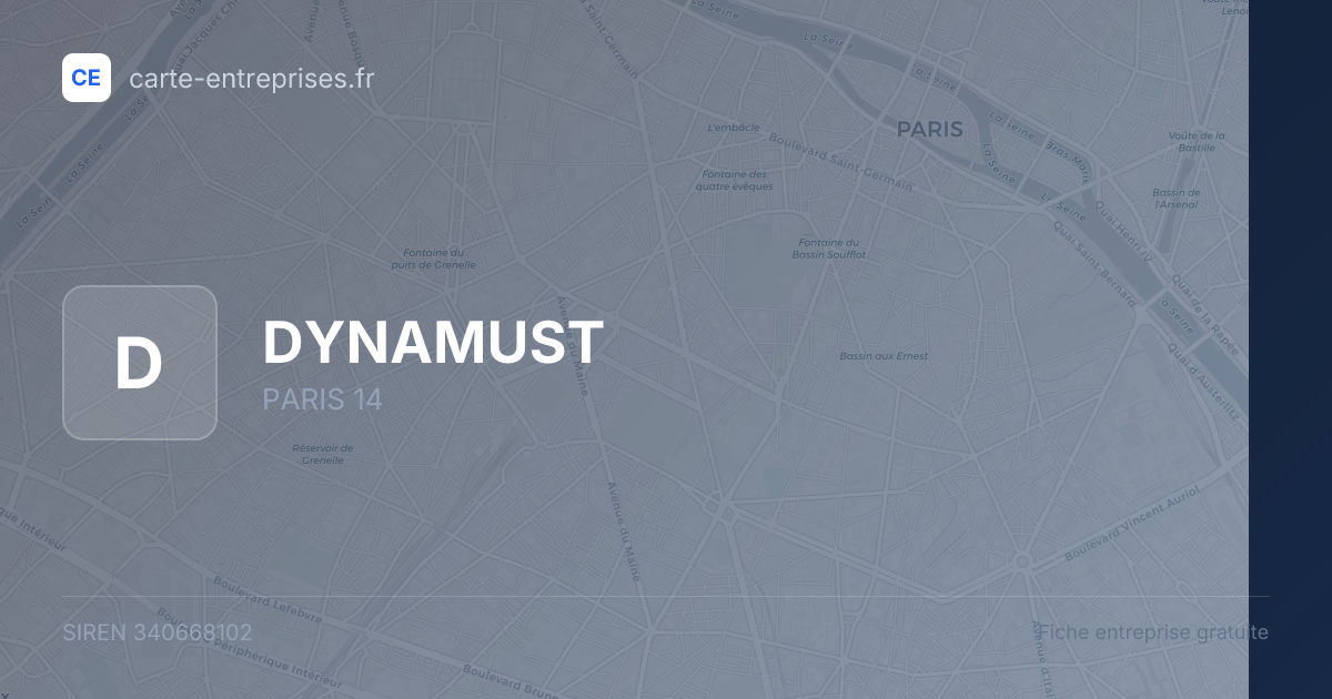 DYNAMUST — 340668102 — fiche entreprise