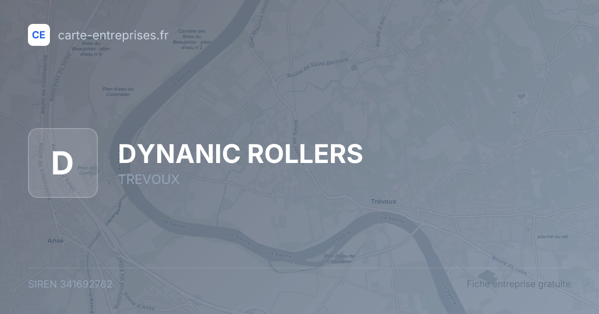 DYNANIC ROLLERS — 341692762 — fiche entreprise