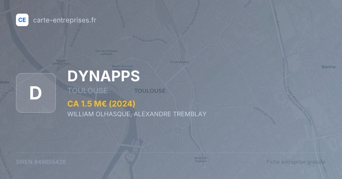 DYNAPPS — 849655428 — fiche entreprise