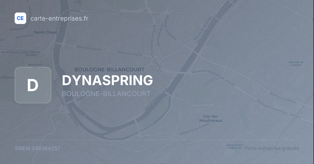 DYNASPRING — 349364257 — fiche entreprise