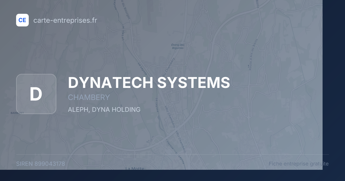 DYNATECH SYSTEMS — 899043178 — fiche entreprise