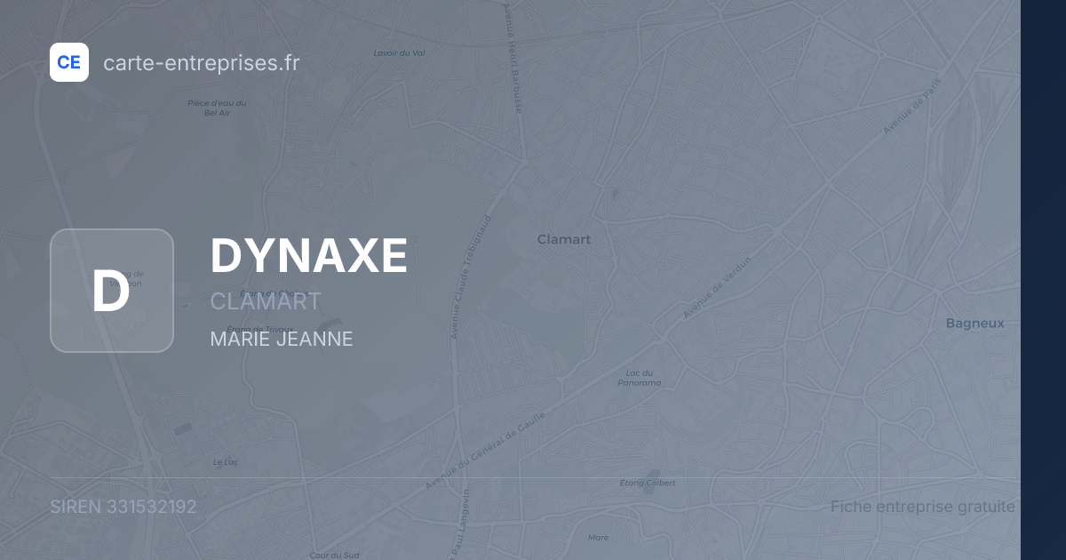 DYNAXE — 331532192 — fiche entreprise