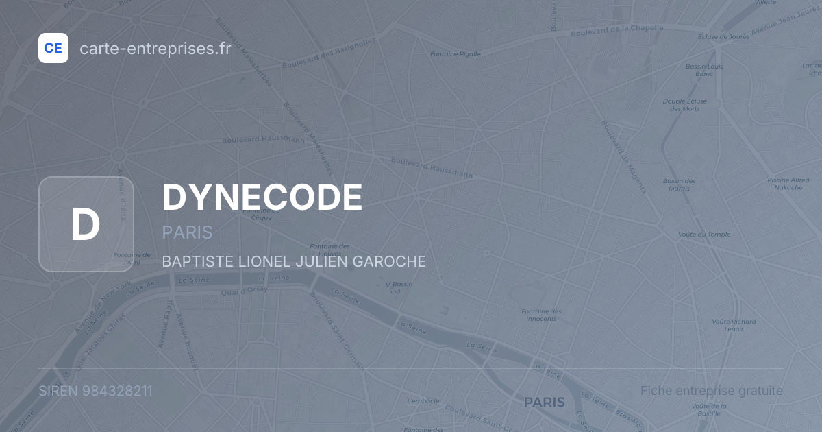 DYNECODE — 984328211 — fiche entreprise