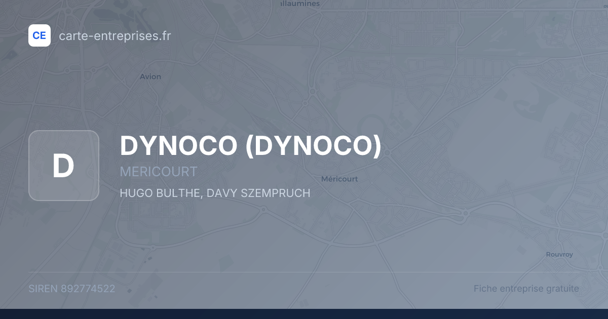 DYNOCO — 892774522 — fiche entreprise
