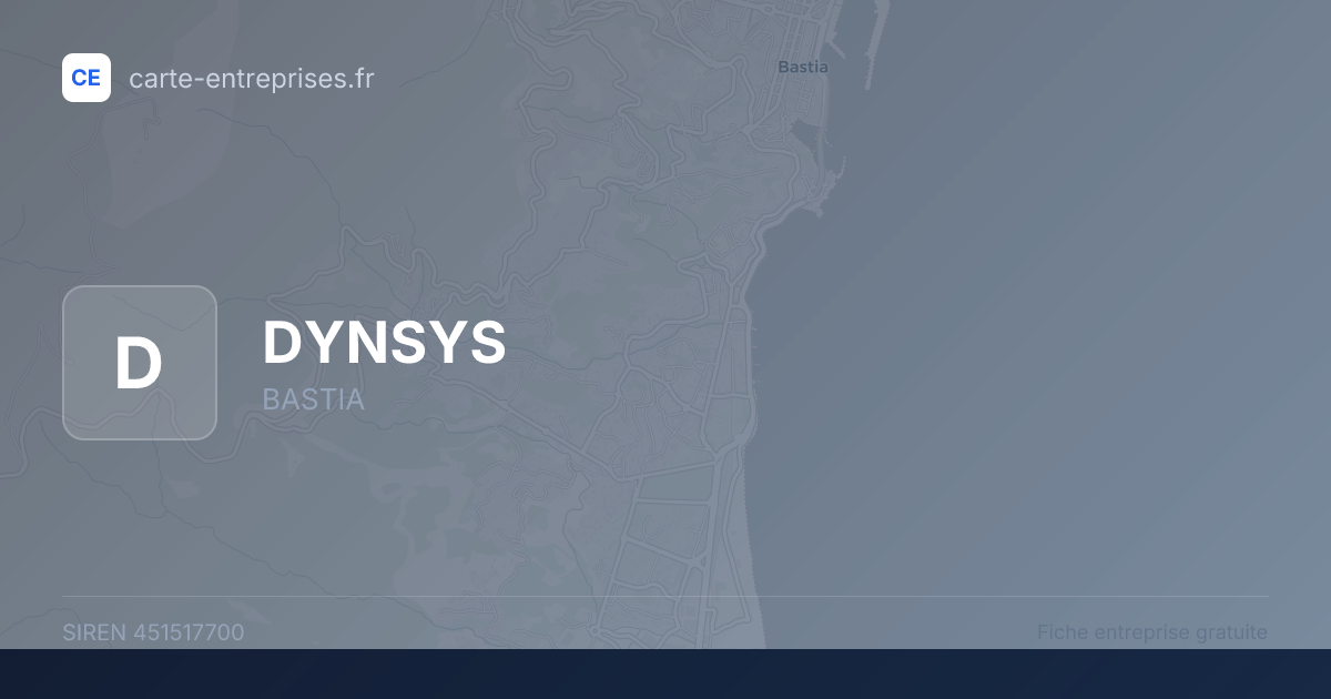DYNSYS — 451517700 — fiche entreprise