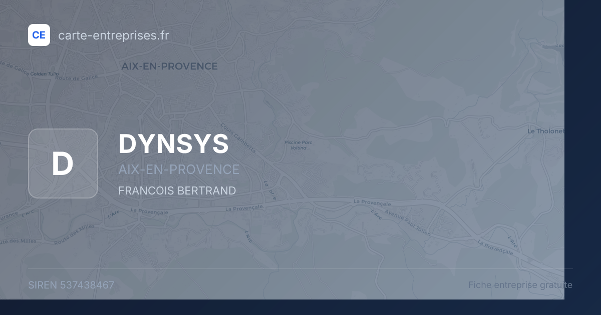 DYNSYS — 537438467 — fiche entreprise