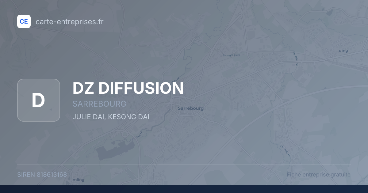 DZ DIFFUSION — 818613168 — fiche entreprise