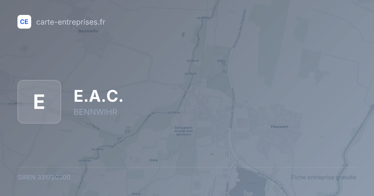 E.A.C. — 331720300 — fiche entreprise