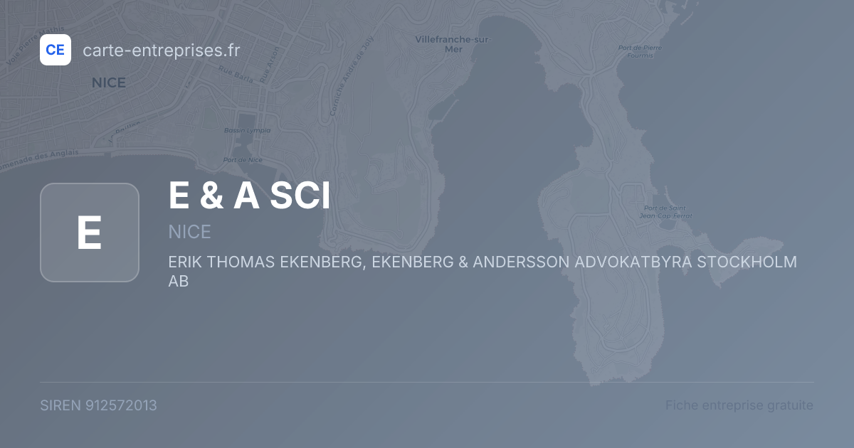 E & A SCI — 912572013 — fiche entreprise