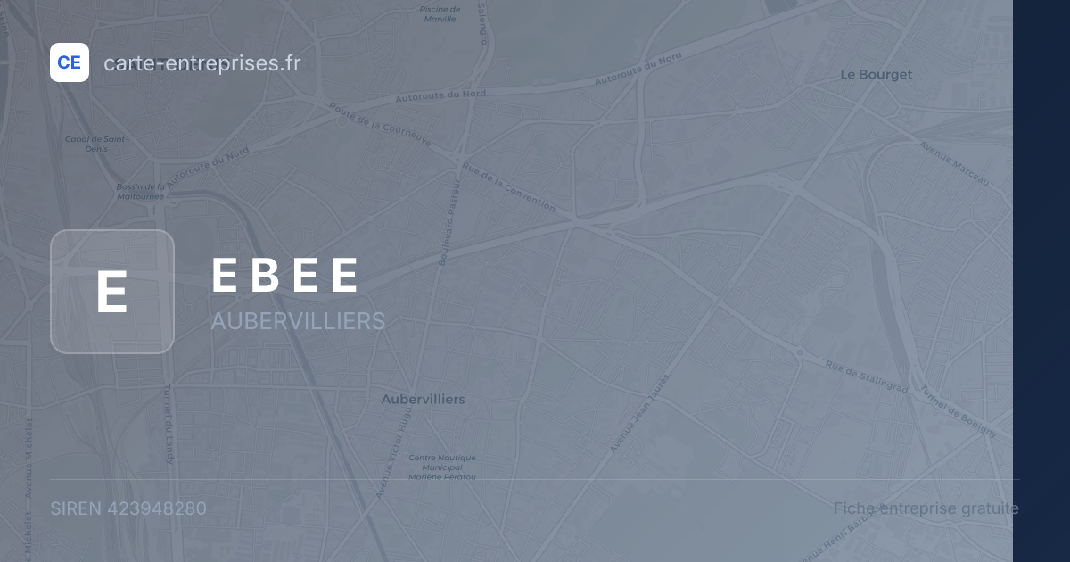 E B E E — 423948280 — fiche entreprise