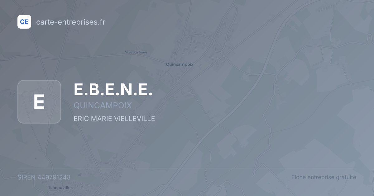 E.B.E.N.E. — 449791243 — fiche entreprise