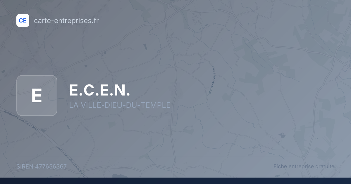 E.C.E.N. — 477656367 — fiche entreprise