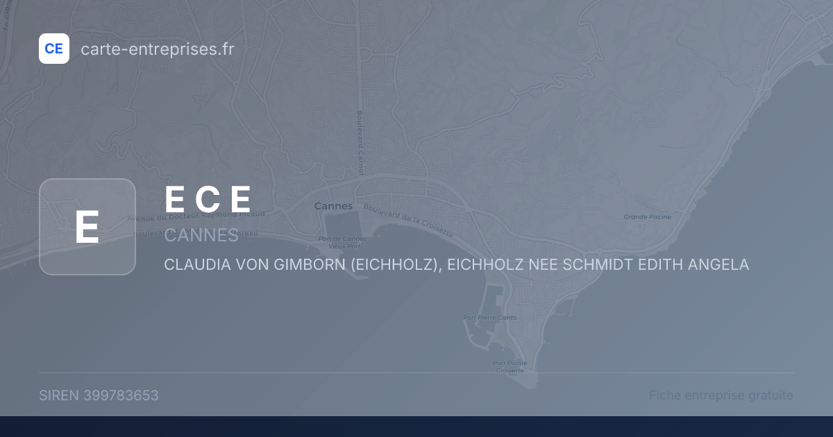 E C E — 399783653 — fiche entreprise
