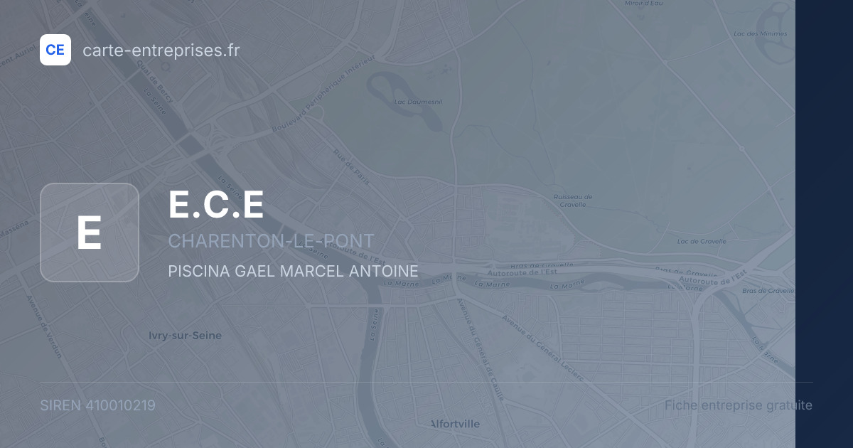 E.C.E — 410010219 — fiche entreprise