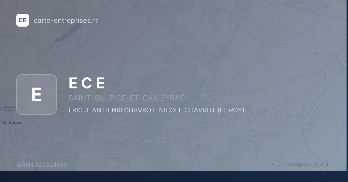 E C E — 423304583 — fiche entreprise