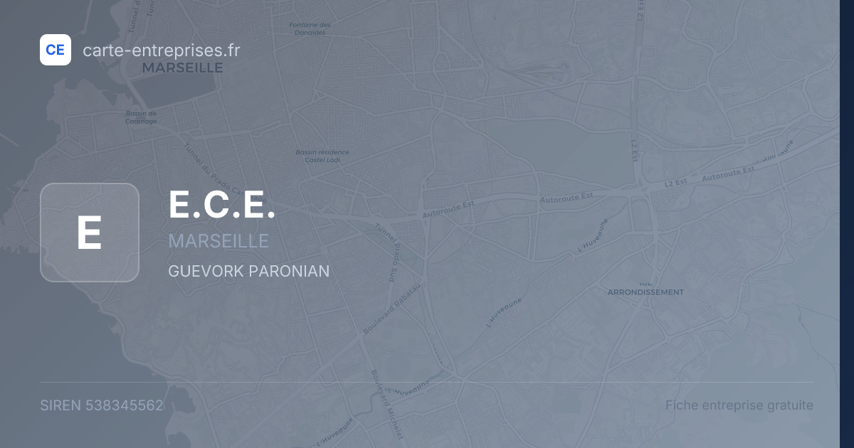 E.C.E. — 538345562 — fiche entreprise