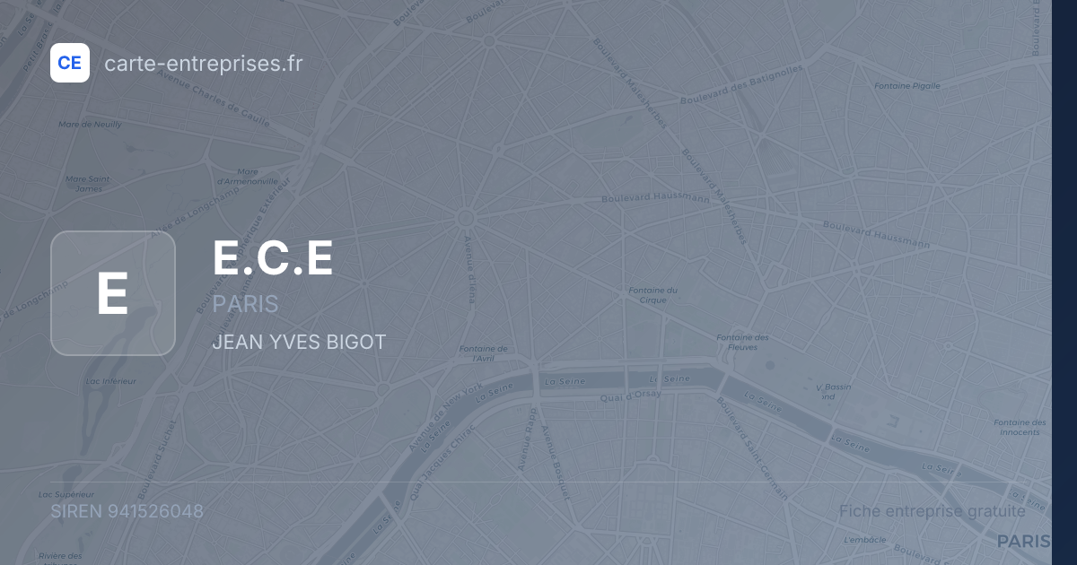 E.C.E — 941526048 — fiche entreprise