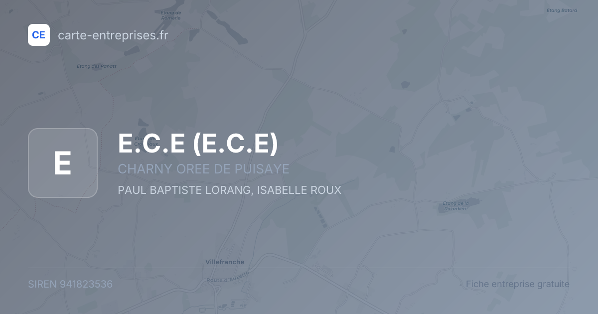 E.C.E — 941823536 — fiche entreprise