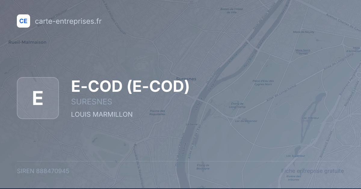 E-COD — 888470945 — fiche entreprise