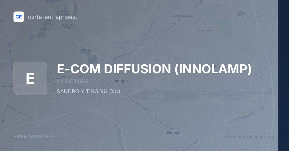 E-COM DIFFUSION (INNOLAMP) — 880358635 — fiche entreprise