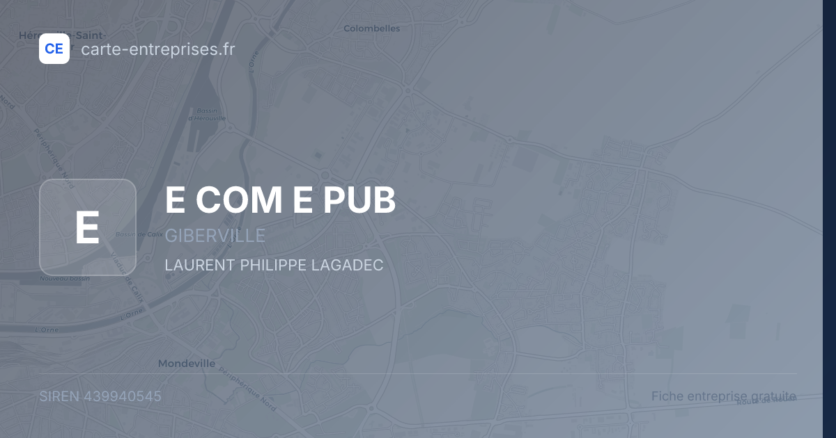 E COM E PUB — 439940545 — fiche entreprise