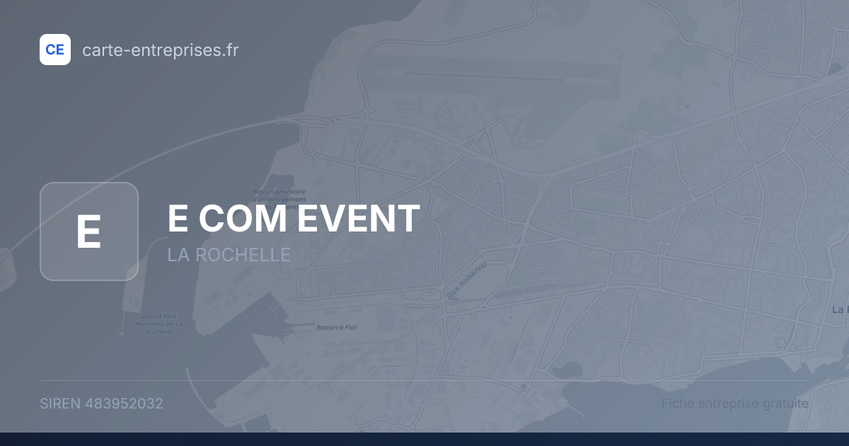 E COM EVENT — 483952032 — fiche entreprise
