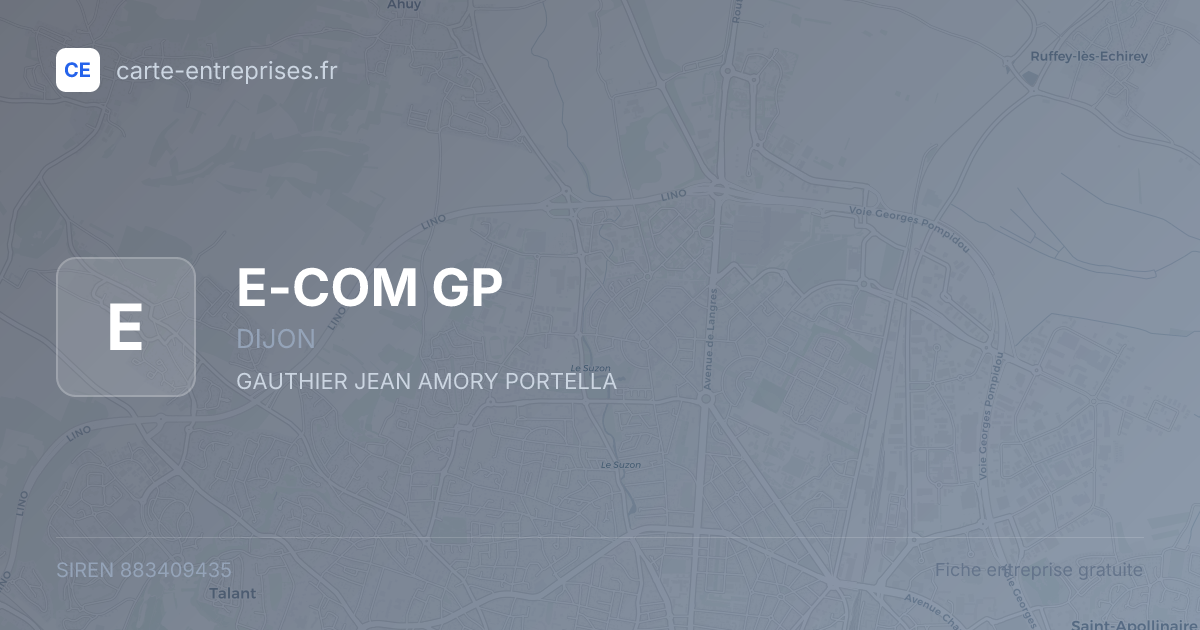E-COM GP — 883409435 — fiche entreprise