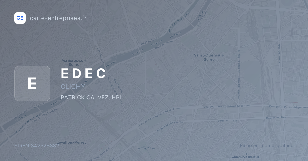 E D E C — 342528882 — fiche entreprise