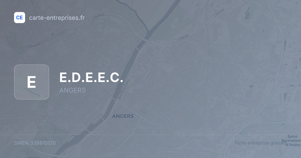E.D.E.E.C. — 338810120 — fiche entreprise