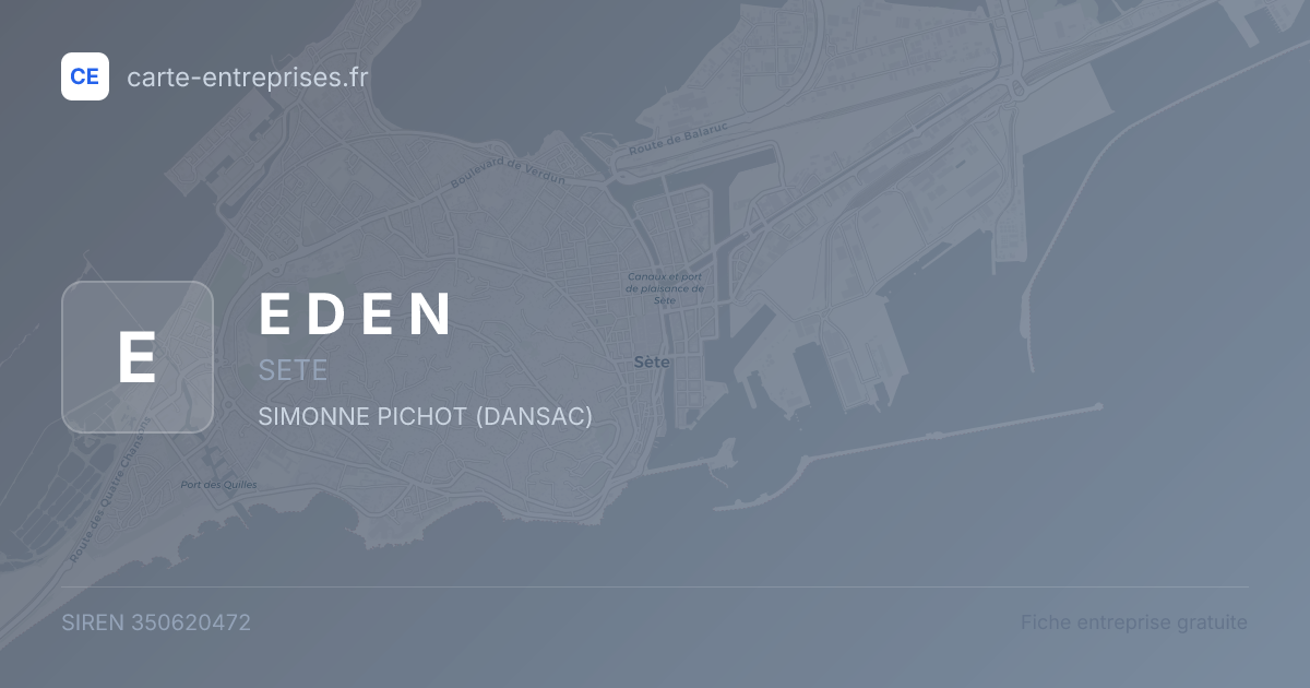 E D E N — 350620472 — fiche entreprise