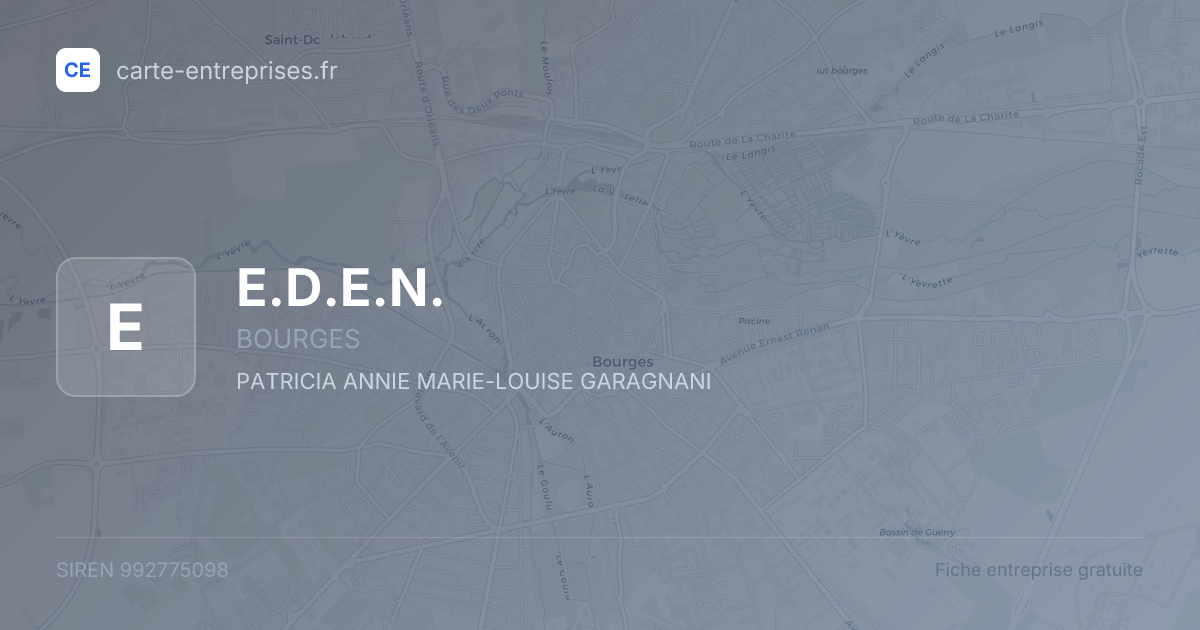 E.D.E.N. — 992775098 — fiche entreprise