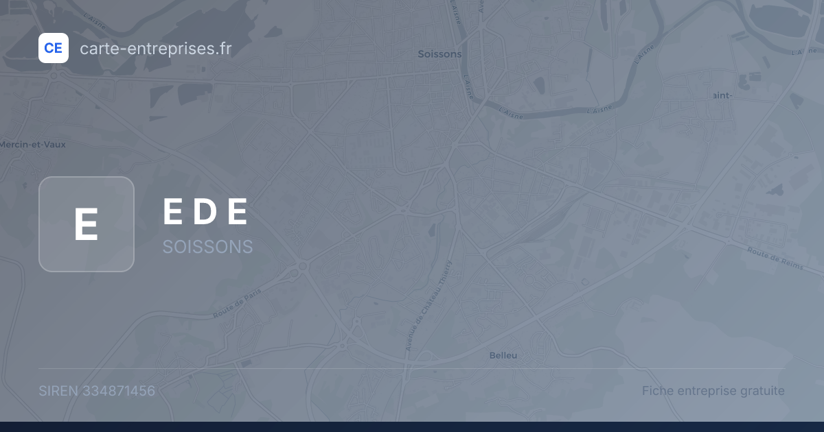 E D E — 334871456 — fiche entreprise