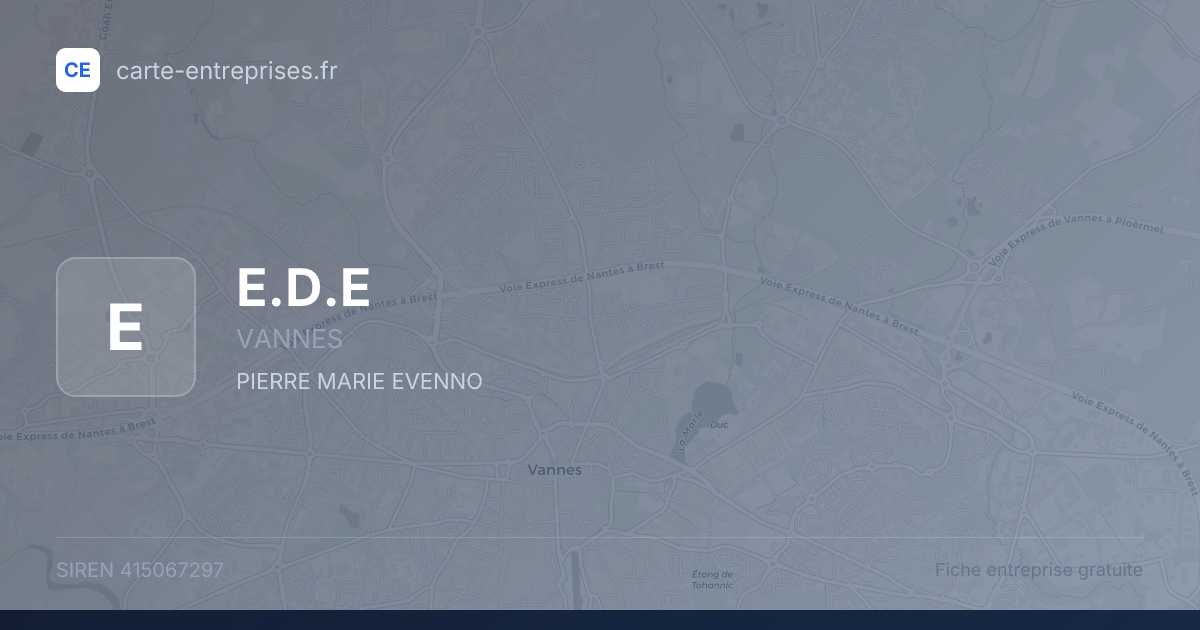 E.D.E — 415067297 — fiche entreprise